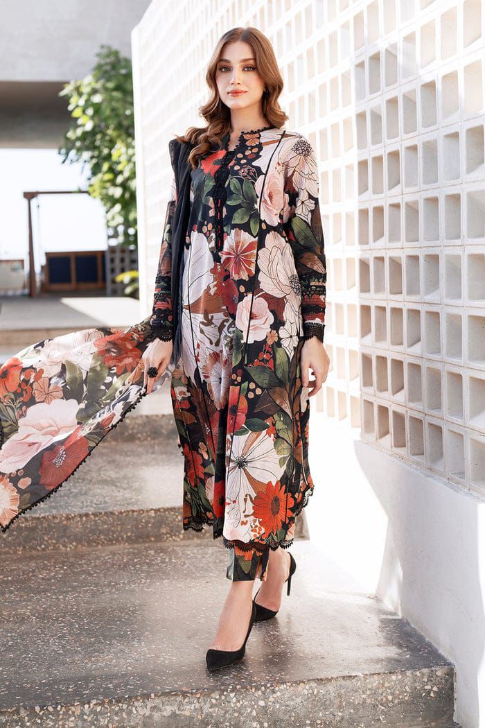 BAROQUE EMBROIDERED PRINTED LAWN UF-4065
